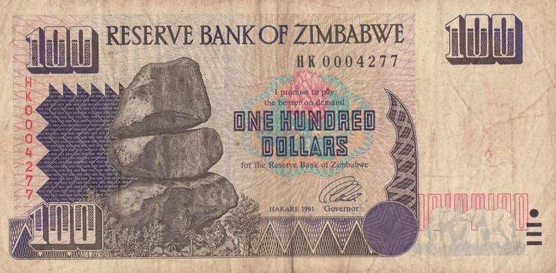 ONE HUNDRED DOLLARS       ZIMBABWE        HK0004277      SET088
