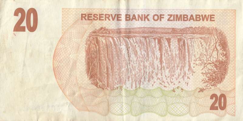 TWENTY  DOLLARS       ZIMBABWE        AC8388491      SET088