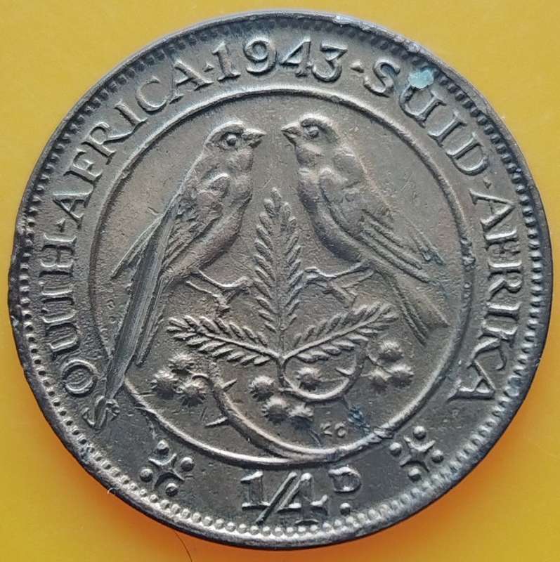 1943  QUARTER  PENNY    COIN        SA                       SUN14581