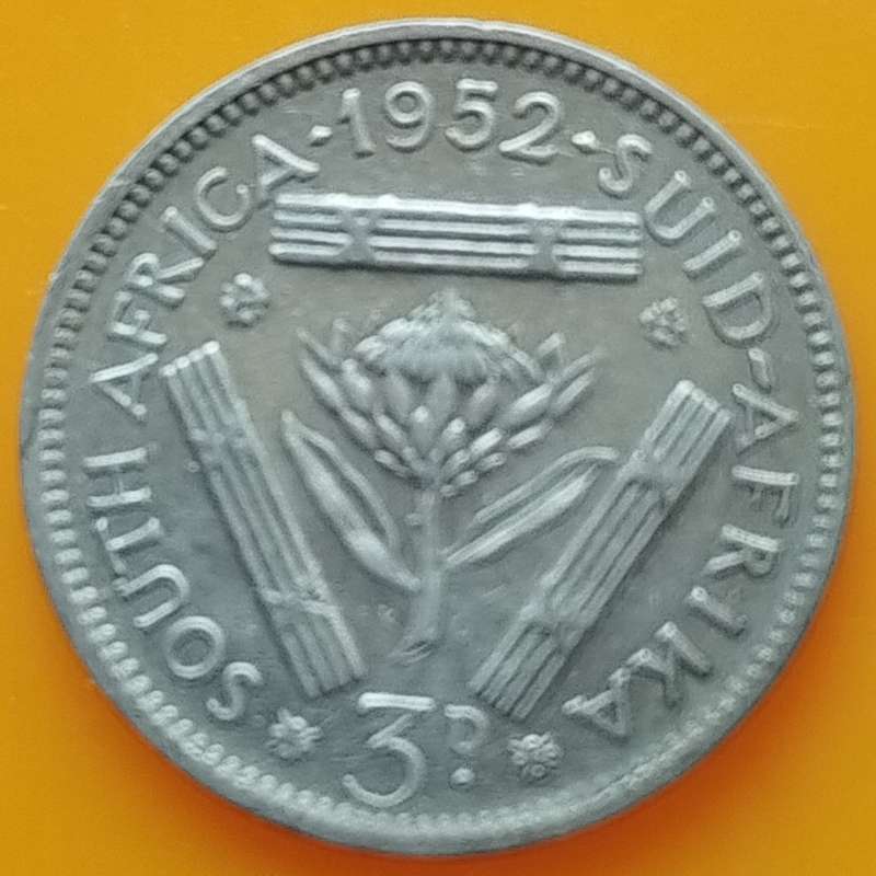 1952  Threepence Coin   SILVER   0.500             SUN14582