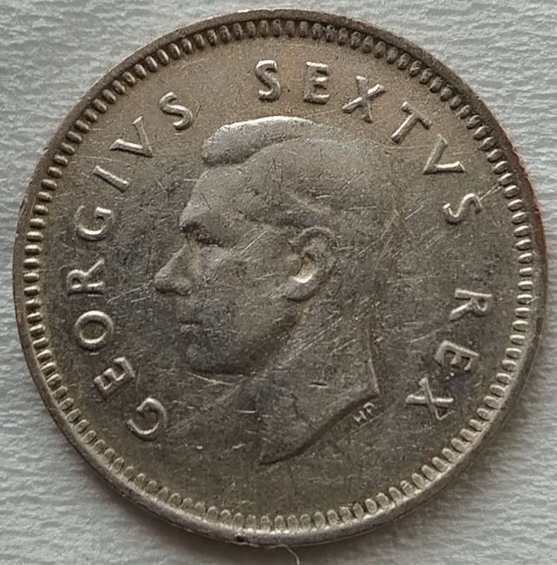 1952  Threepence Coin   SILVER   0.500             SUN14606