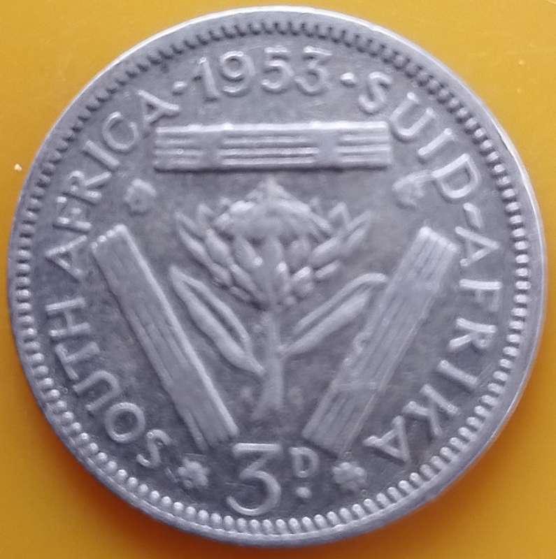 1953     THREEPENCE   COIN   SILVER           SUN14608