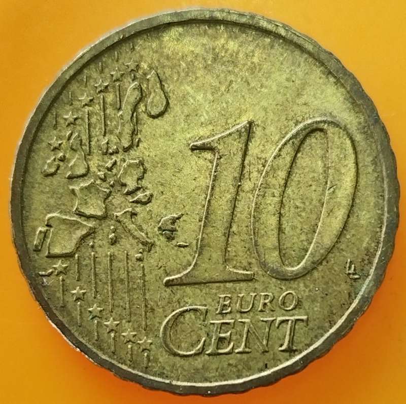 2002  10 Euro Cent      GERMANY          SUN14621