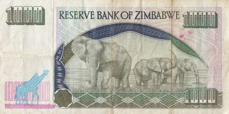 ONE THOUSAND  DOLLARS       ZIMBABWE        WU2857417      SET072