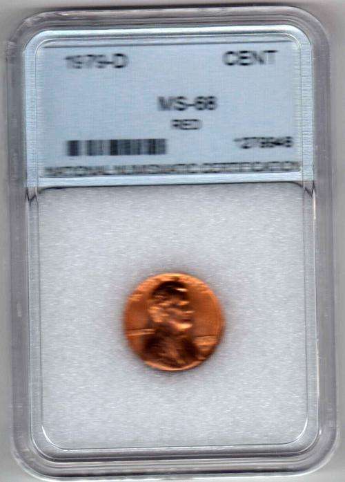 1979-D   1C   COIN    USA      NNC GRADED  MS-68