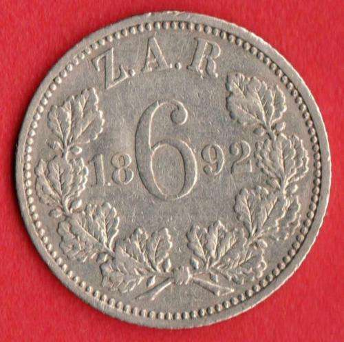 1892 6 PENCE COIN SUN1006
