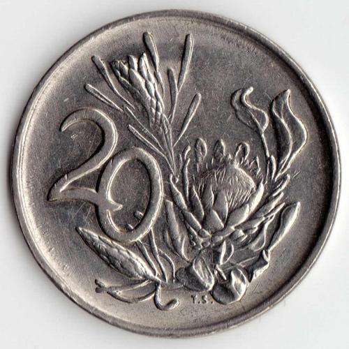 1988  20  CENT  COIN  SA               SUN1128