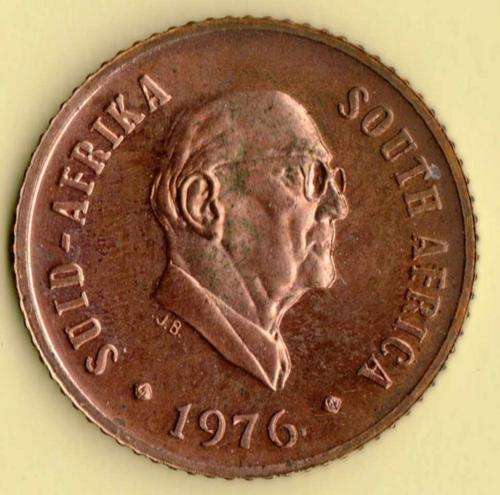 1976  1  CENT  COIN  SA               SUN1350
