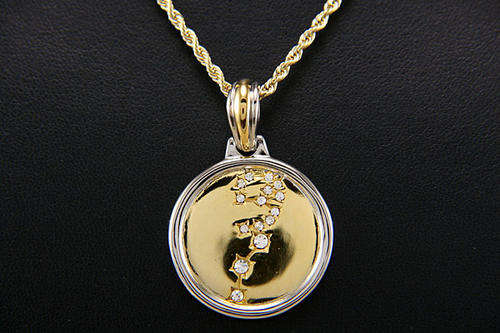 ZODIAC 14KT HGE NECKLACE-AQUARIUS