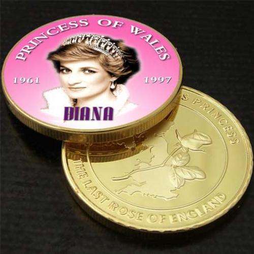 Princess Diana BEAUTIFUL Colorized Coin 317