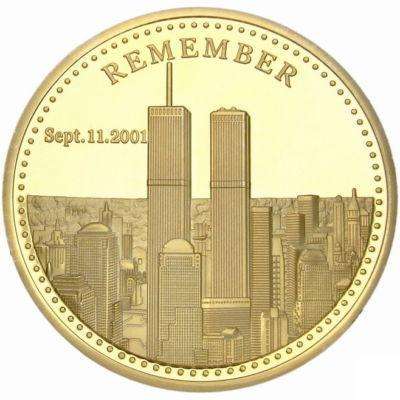 US 9/11 SEPTEMBER ATTACKS FIREMAN CHALLENGE COIN