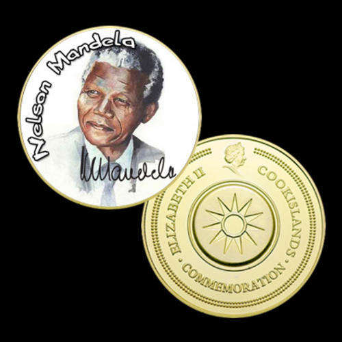 Nelson Mandela 24K GP Commemorative Coin