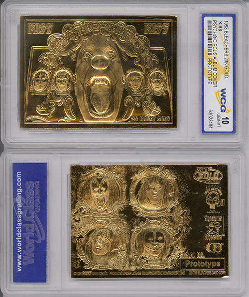 KISS Gene Simmons PsycoCircus 23K GOLD Card GEM MINT 10