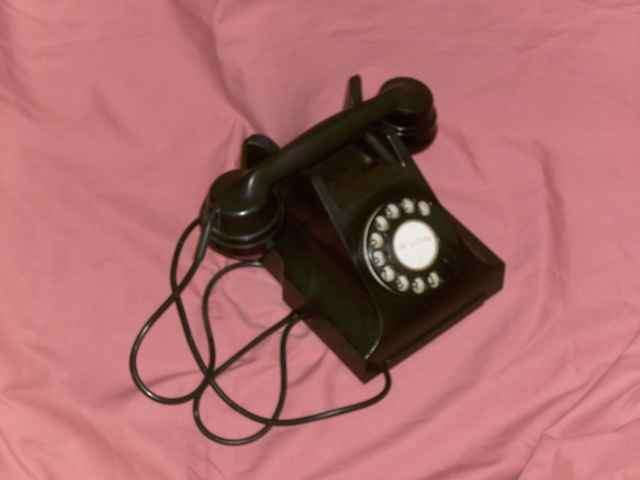 Old bakelite telephone