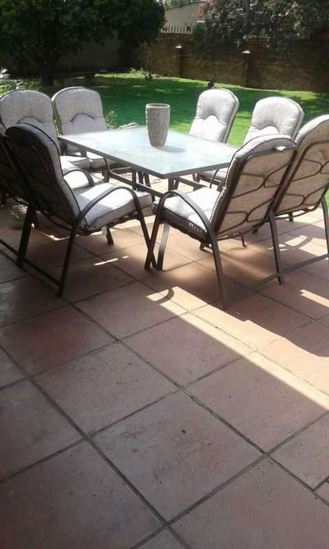 Patio Table and Chairs with covers