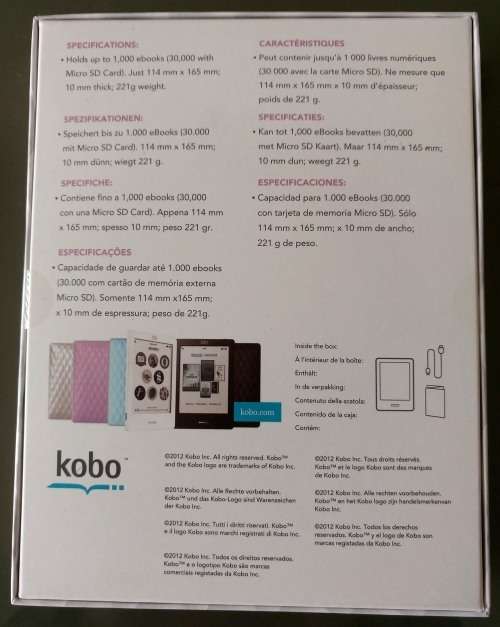 6" Kobo Touch e-reader with Wi-Fi, FREE SHIPPING