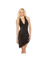 BEAUTIFUL BLACK DRESS WITH SIDE FRILL DETAIL R65.00 SIZE:32,34,36