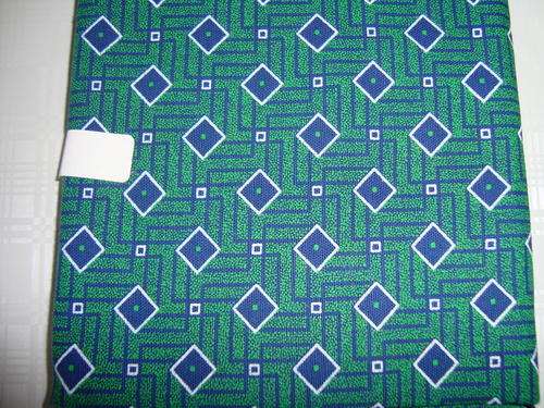 Green & Blue shweshwe Da Gama