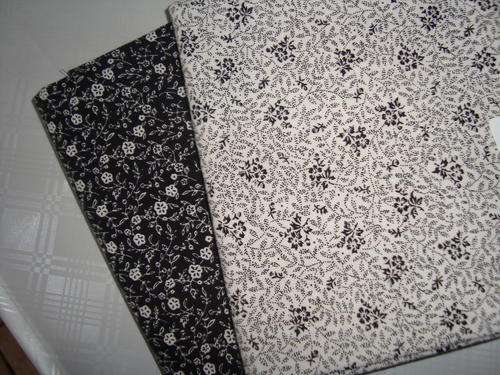 Black and white fat quarter for quilting