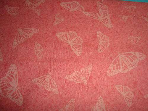 Pretty pink butterflies fabric on special