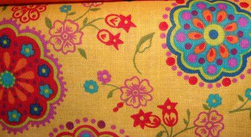 Yellow Floral Quilting fabric