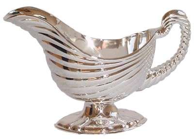 ***STUNNING SILVER PLATED GRAVY BOAT*****