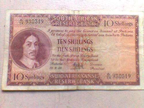 1953 TEN SHILLINGS NOTE