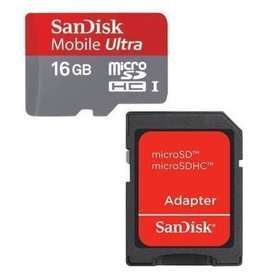 BRAND NEW SANDISK MOBILE ULTRA 16GB MICRO SDHC CLASS 10 MEMORY CARD, BARGAIN! R180
