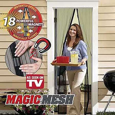 Magic mesh--Keeps fresh air in and bugs out--
