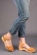 SWEDISH HASBEENS --CROSS STRAP DEBUTANT TAN --extremely sought after--