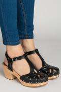 SWEDISH HASBEENS --LACY SANDAL Black --extremely sought after--