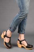 SWEDISH HASBEENS --LACY SANDAL Black --extremely sought after--