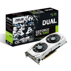 ASUS GTX 1060 Dual OC Edition 3GB Graphics Card ASUS GeForce GTX 1060 Dual White  GDDR5 OC Graphi