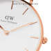 DANIEL WELLINGTON CLASSIC PETITE MELROSE + BRACELET WHITE ROSE GOLD SMALL
