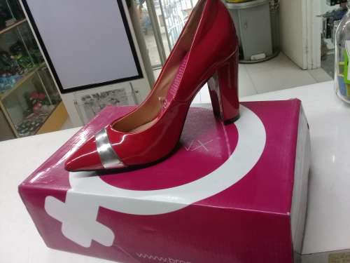 Bronx Alik red ladies heels