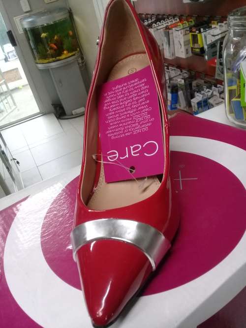 Bronx Alik red ladies heels