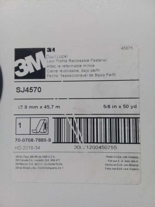 3M Dual Lock Low Profile Reclosable Fastener SJ4570 pack of 3(very expensive)