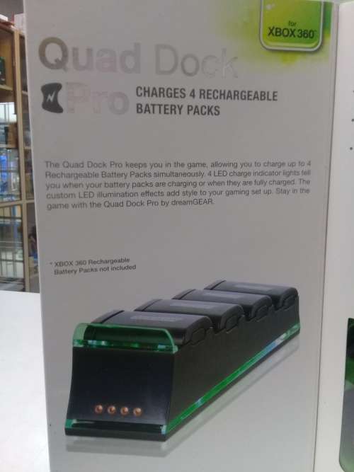 XBOX 360 4 x Battery charger (Dock pro) best value guaranteed--