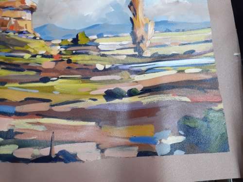 Carla Bosch Landscape scene 45cmx60cm