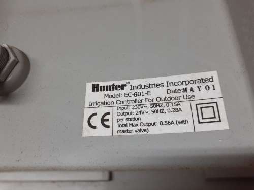 Hunter EC-601E irrigation controller