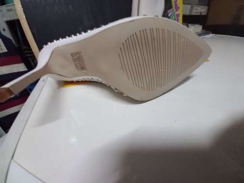 Ladies white heel boots size 7