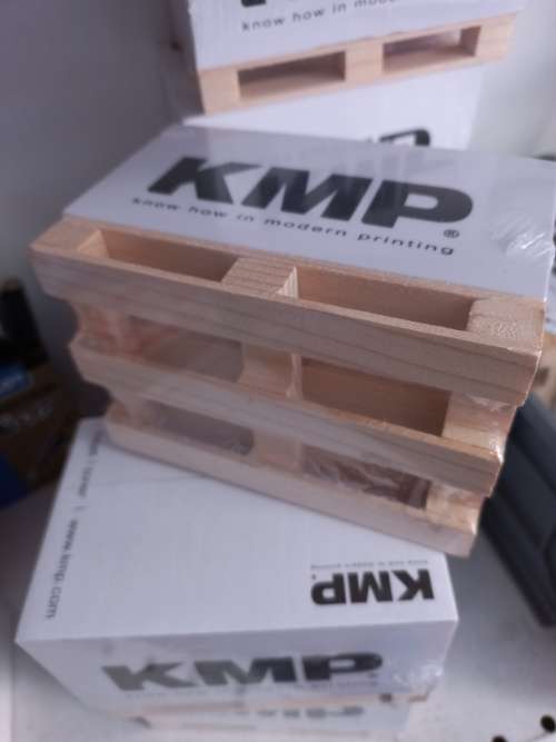 Stack of paper on a cute little pellet
