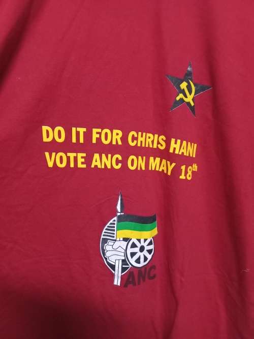 Collection of ANC T-shirts and Jacket