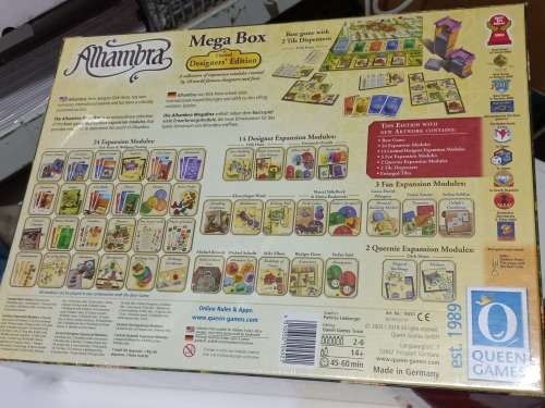 Alhambra mega box designer`s edition board game