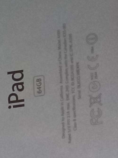 IPad  64GB White A1395