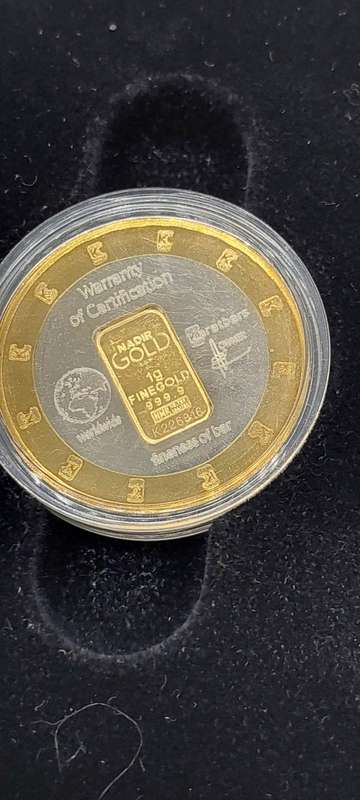 Karatbars capsulated coin + 1g classic card
