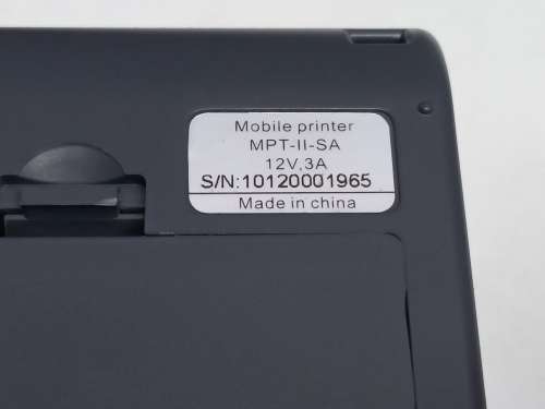 Psitek MPT II mobile printer