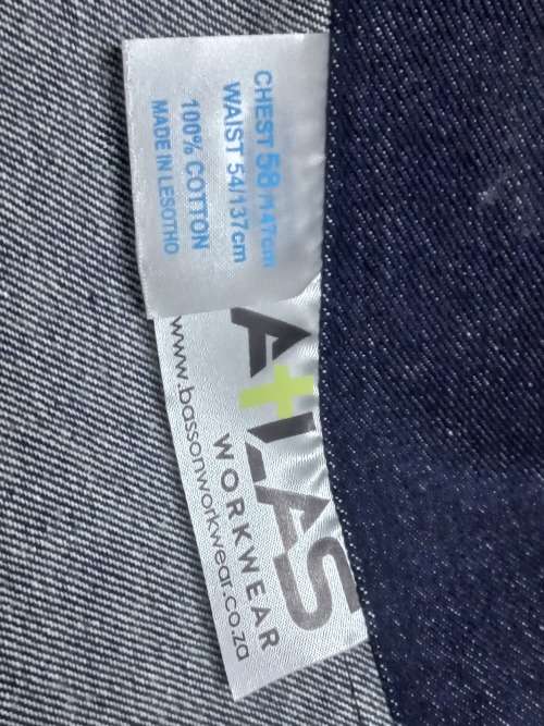 Atlas workwear jean jacket size 58