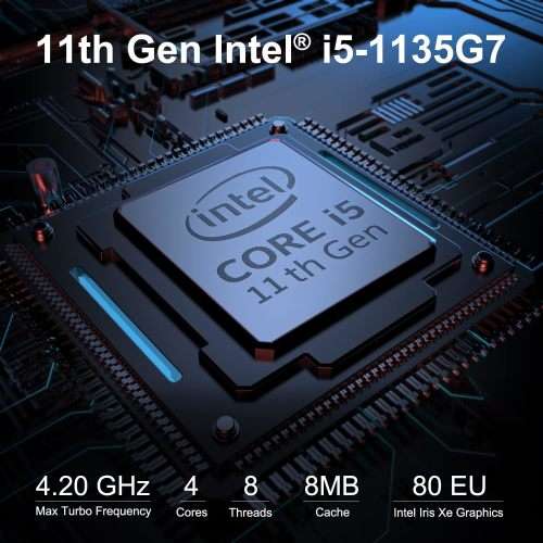 Intel Mini PC, Intel NUC 11 with Newest 11th Gen Core i5-1135G7, 16GB DDR4 & 512GB  SSD (Super Fast)