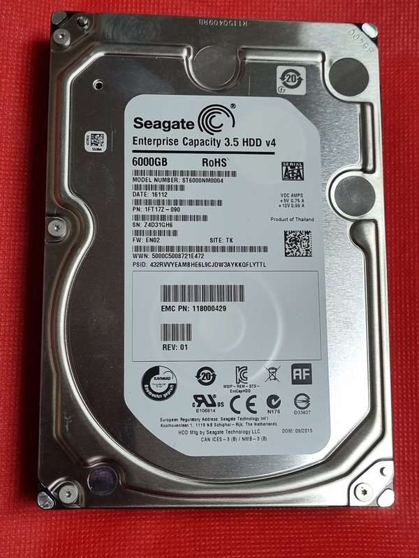 Seagate Enterprise Capacity 3.5 HDD 6000GB (6TB)  3.5-Inch Hard Disk Drive